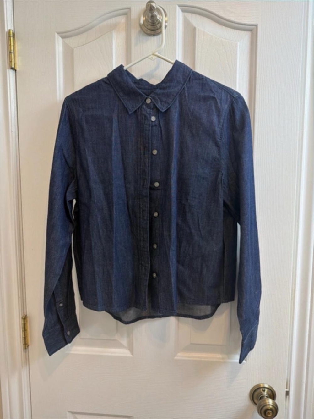 Dark rinse Denim Button-Down Shirt